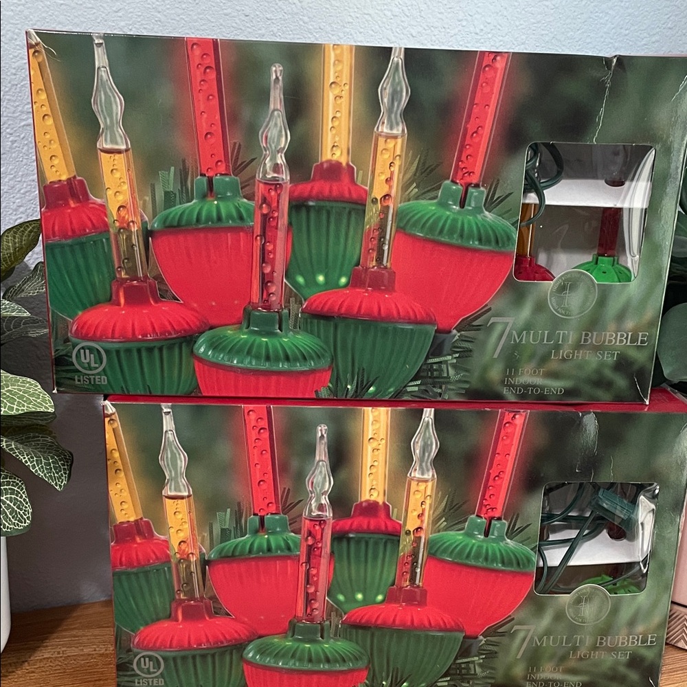 Set of Two-7 Multiple Bubble Light Set-11 Foot Indoor End to End